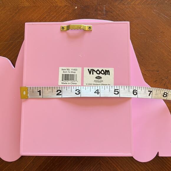 Vroom Born to Shop Pink Key Rack Cabinet Whimsical Car - Picture 5 of 8